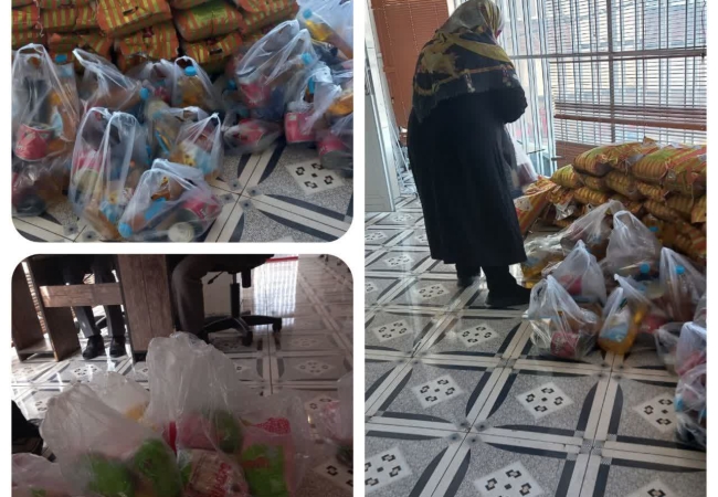 توزیع بسته های معیشتی بمناسبت دهه کرامت