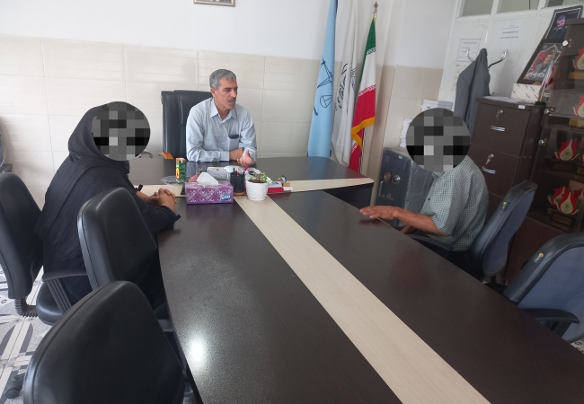 برگزاری جلسه صلح و سازش با حضور اولیاءدم و خانواده محکوم علیه 